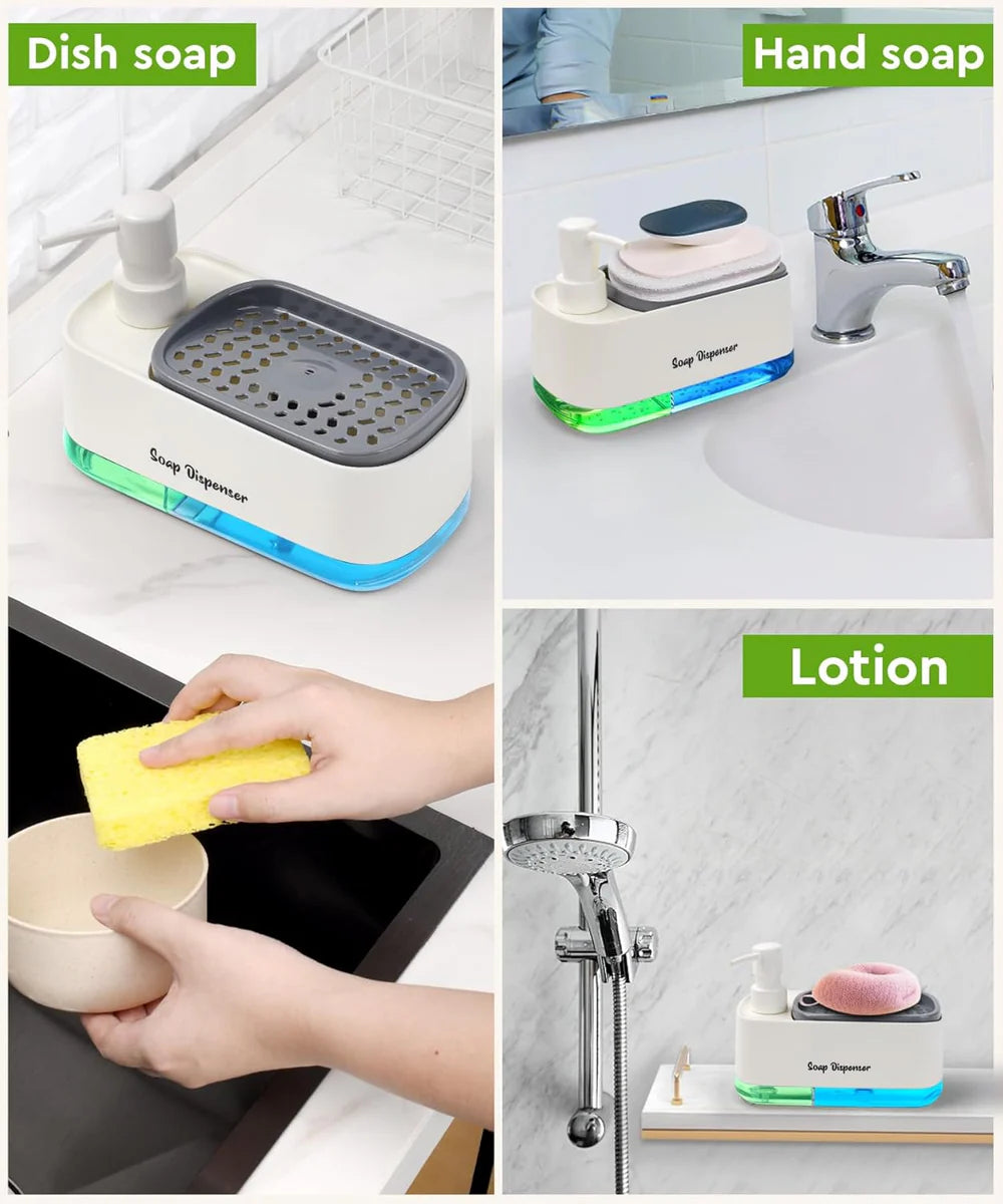 Twiin™ | Dual Soap Dispenser Set for Kitchen